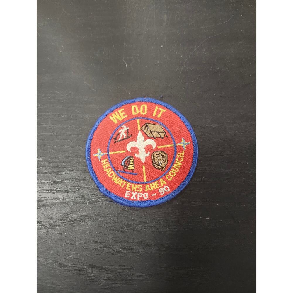 1990 Headwaters Area Council "We Do It" BSA Expo Patch Boy Scouts of America
